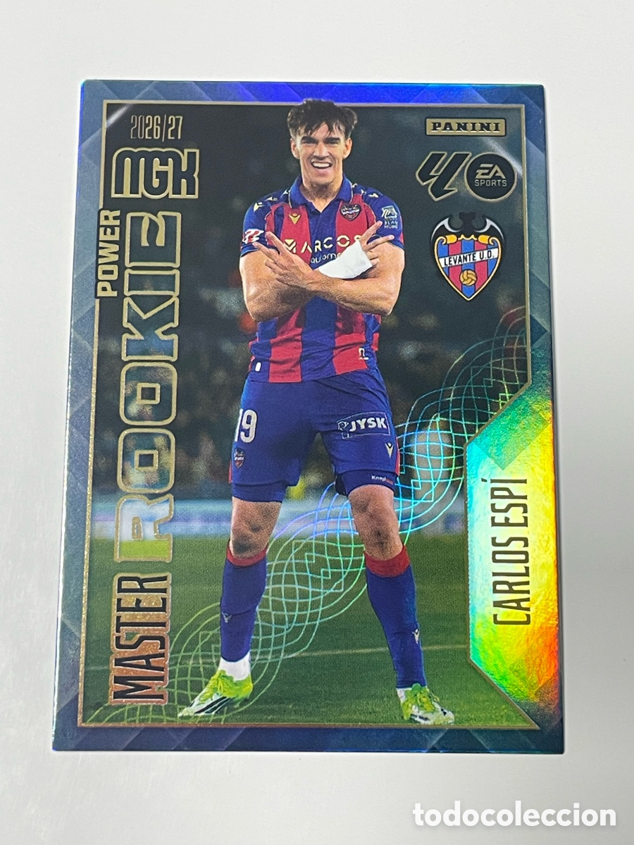 Cromos de f&uacute;tbol: Carlos Esp&iacute; Levante Panini Megacracks 25/27 #408P Master Rookie Power