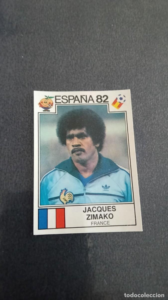Cromos de f&uacute;tbol: Panini Mundial Espa&ntilde;a 82 Zimako Francia 287 Despegado