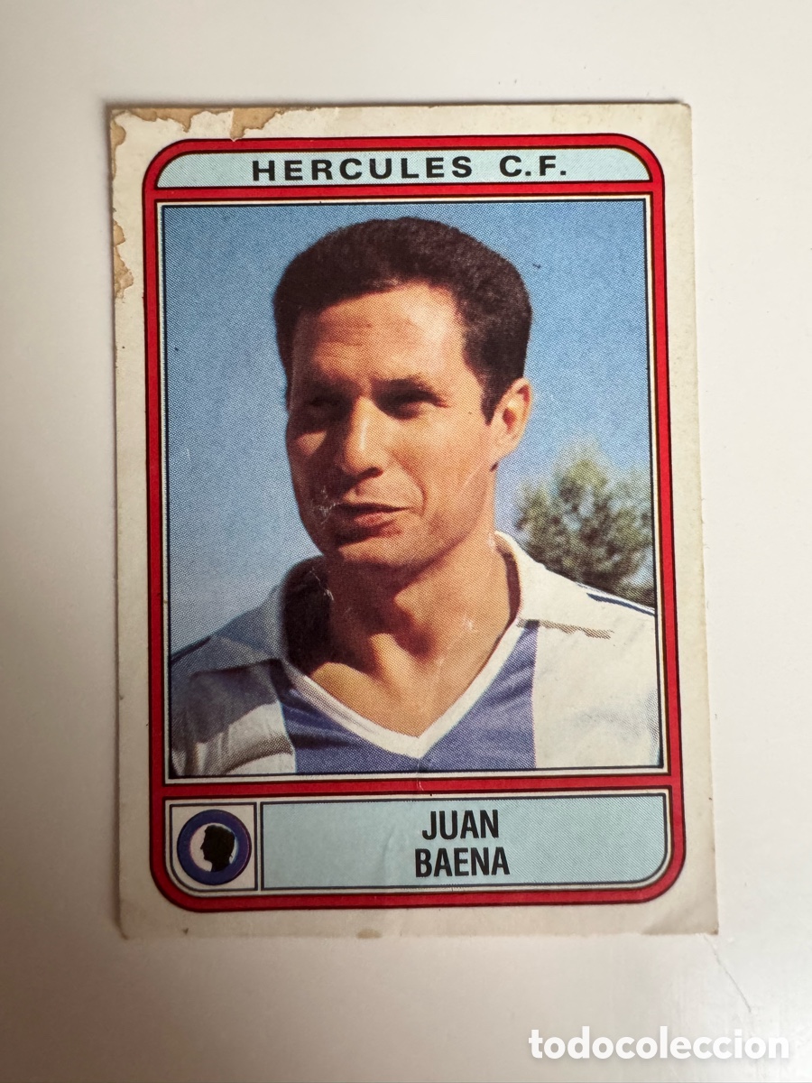 Cromos de f&uacute;tbol: Figurine Panini Futbol 81 - 82 1981 1982 Hercules CF &ndash; N&ordm; 162 &ndash; JUAN BAENA