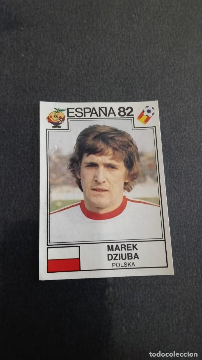 Cromos de f&uacute;tbol: Panini Mundial Espa&ntilde;a 82 Dziuba Polonia 57 Despegado