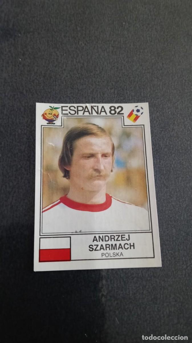 Cromos de f&uacute;tbol: Panini Mundial Espa&ntilde;a 82 Szarmach Polonia 68 Recortado