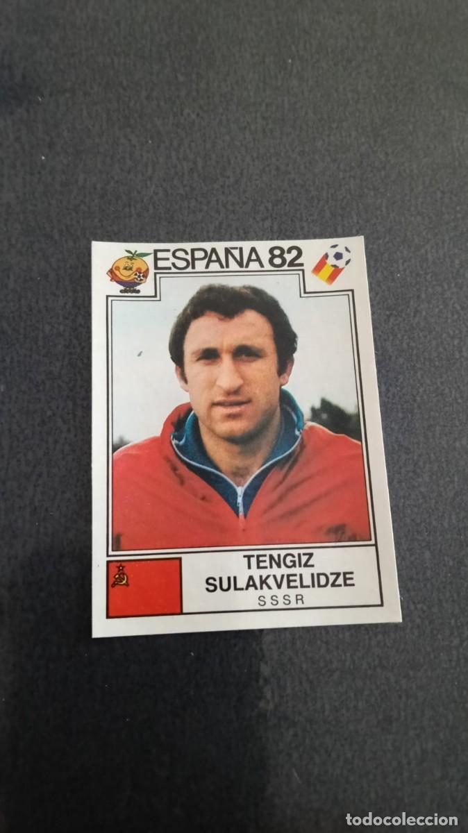 Cromos de f&uacute;tbol: Panini Mundial Espa&ntilde;a 82 Sulakvelidze URSS 385 Despegado