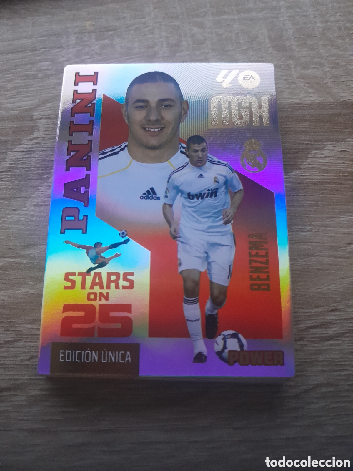 Cromos de f&uacute;tbol: 2026 2027 26 27 MEGACRACKS STARS ON 25 ANIVERSARIO POWER benzema 441P 441 P NUEVA edicion unica