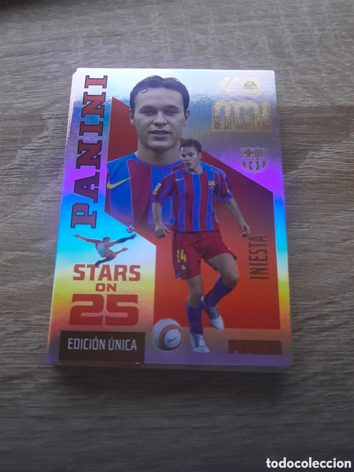 Cromos de f&uacute;tbol: 2026 2027 26 27 MEGACRACKS STARS ON 25 ANIVERSARIO POWER iniesta 434P 434 P NUEVA edicion unica