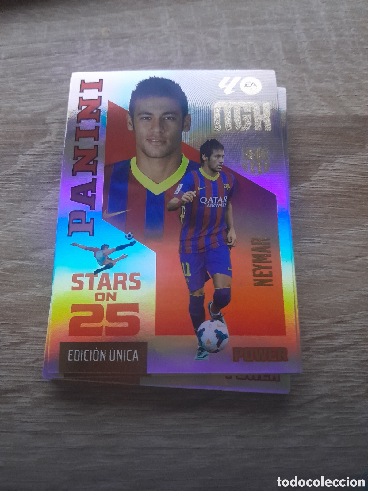 Cromos de f&uacute;tbol: 2026 2027 26 27 MEGACRACKS STARS ON 25 ANIVERSARIO POWER neymar 446P 446 P NUEVA edicion unica