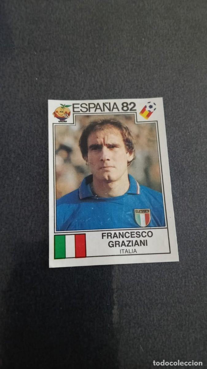 Cromos de f&uacute;tbol: Panini Mundial Espa&ntilde;a 82 Graziani Italia 52 Despegado