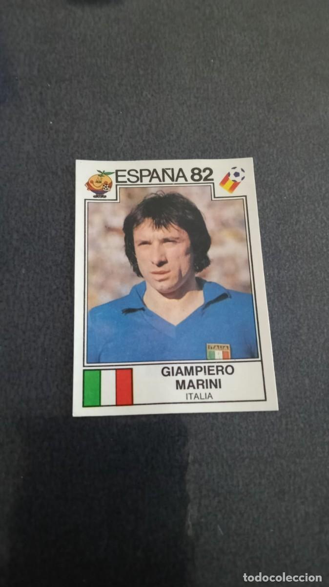 Cromos de f&uacute;tbol: Panini Mundial Espa&ntilde;a 82 Marini Italia 44 Recortado