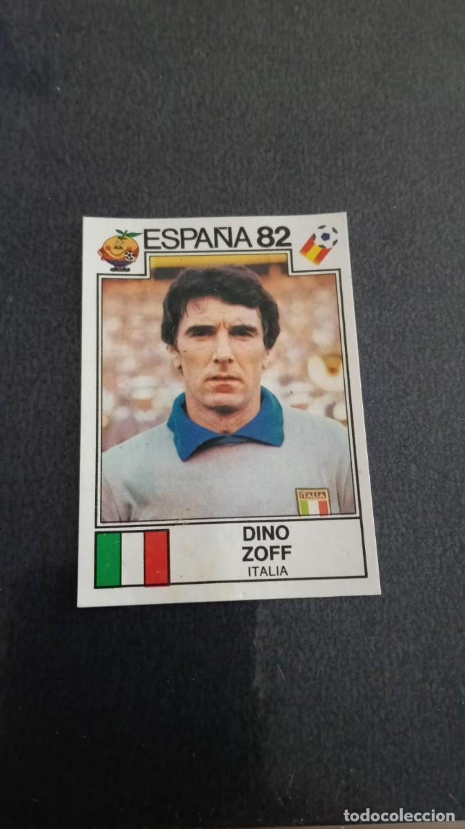 Cromos de f&uacute;tbol: Panini Mundial Espa&ntilde;a 82 Dino Zoff Italia 38 Recortado