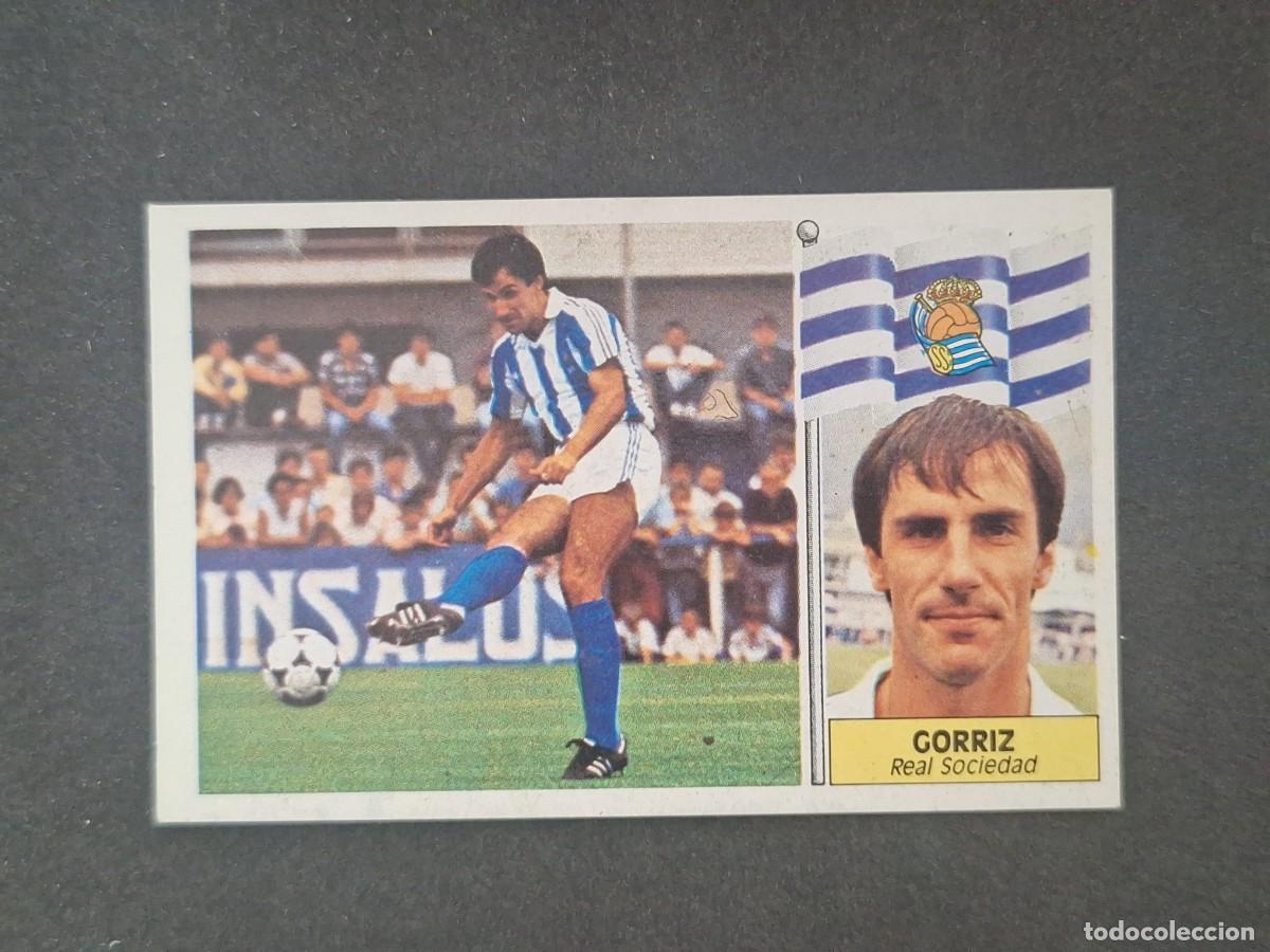 Figurine di Calcio: L5 GORRIZ REAL SOCIEDAD LIGA ESTE 1986 1987 86 87 DESPEGADO RECUPERADO
