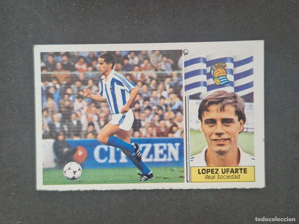 Figurine di Calcio: L5 LOPEZ UFARTE REAL SOCIEDAD LIGA ESTE 1986 1987 86 87 DESPEGADO RECUPERADO