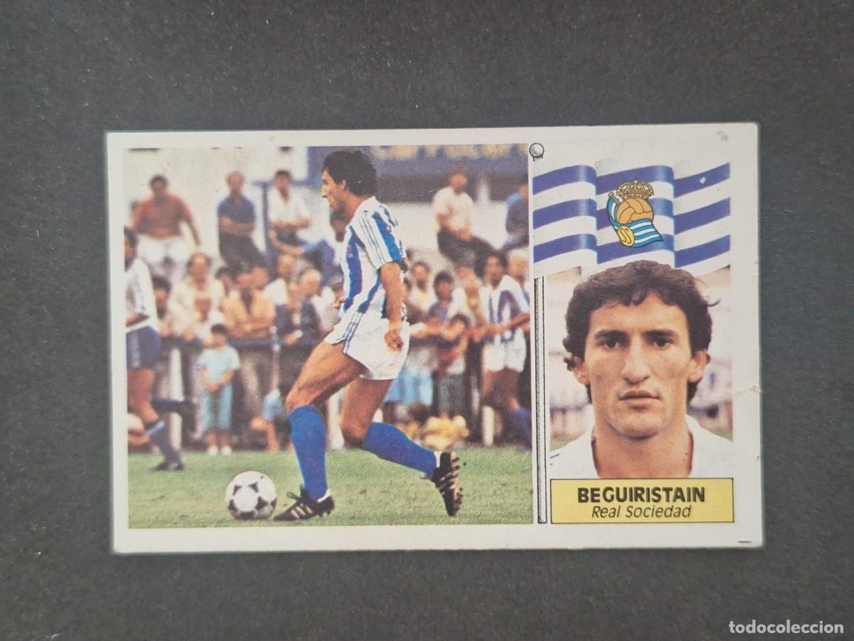 Figurine di Calcio: L5 BEGUIRISTAIN REAL SOCIEDAD LIGA ESTE 1986 1987 86 87 DESPEGADO RECUPERADO