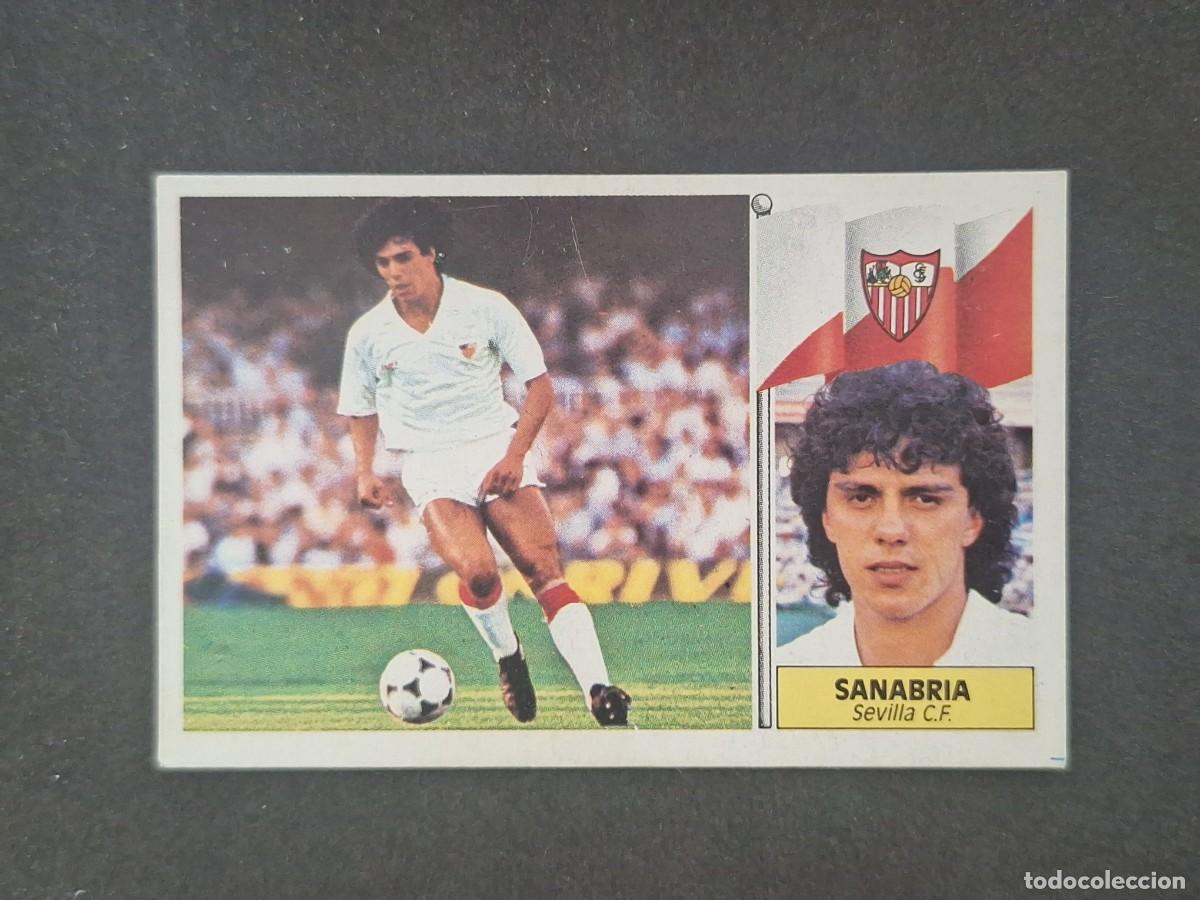 Figurine di Calcio: L5 SANABRIA SEVILLA C. F. LIGA ESTE 1986 1987 86 87 DESPEGADO RECUPERADO