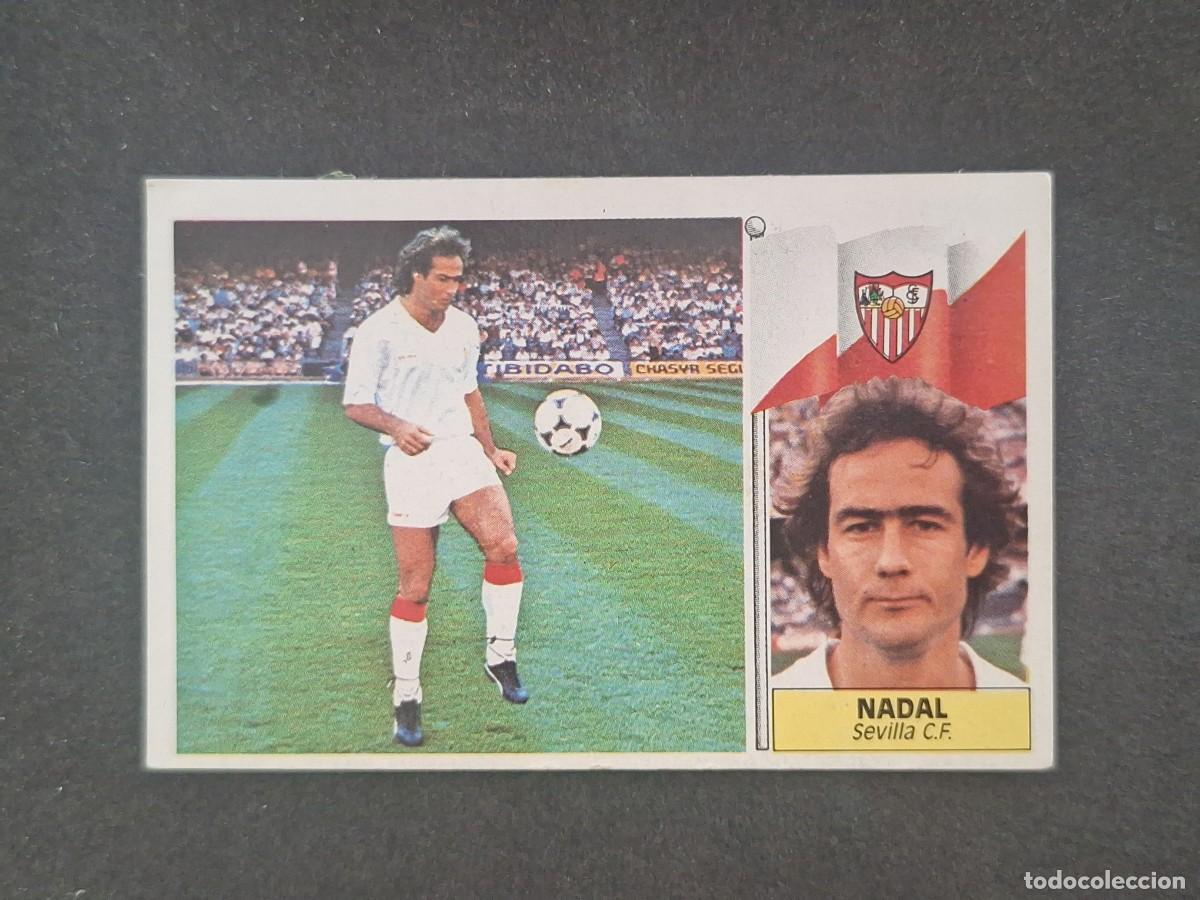 Cromos de f&uacute;tbol: L5 NADAL SEVILLA C. F. LIGA ESTE 1986 1987 86 87 DESPEGADO RECUPERADO