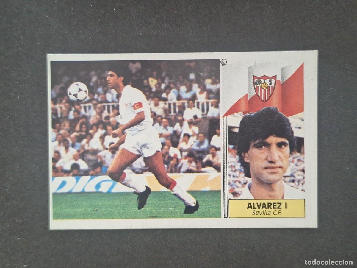 Cromos de f&uacute;tbol: L5 ALVAREZ I SEVILLA C. F. LIGA ESTE 1986 1987 86 87 DESPEGADO RECUPERADO