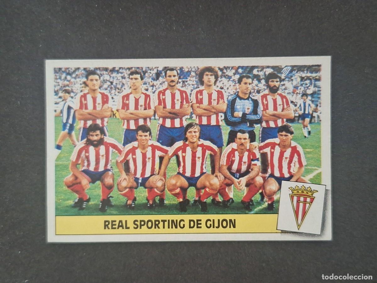 Cromos de f&uacute;tbol: L5 ALINEACION EQUIPO SPORTING DE GIJON LIGA ESTE 1986 1987 86 87 DESPEGADO RECUPERADO