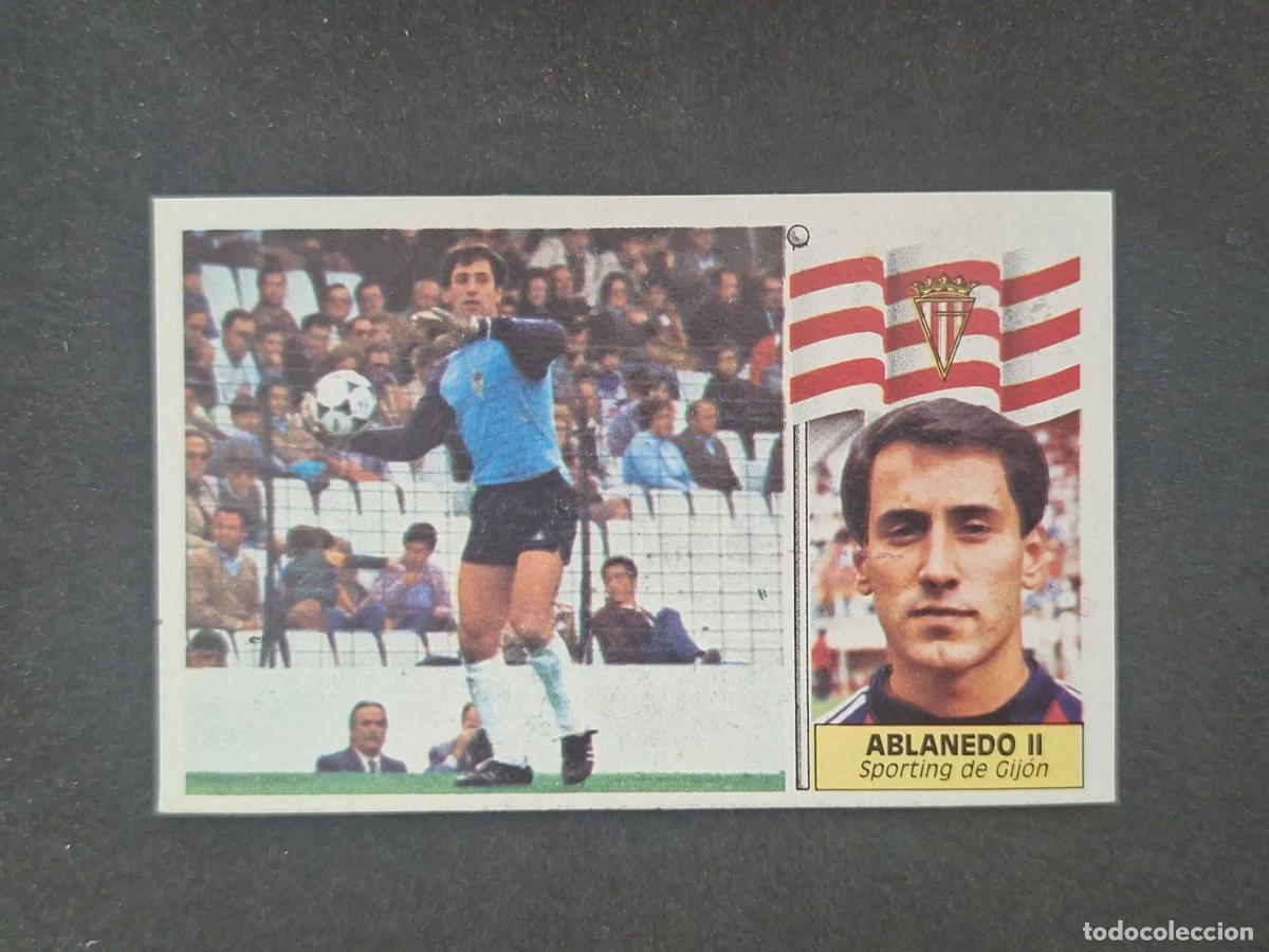 Cromos de f&uacute;tbol: L5 ABLANEDO II SPORTING DE GIJON LIGA ESTE 1986 1987 86 87 DESPEGADO RECUPERADO