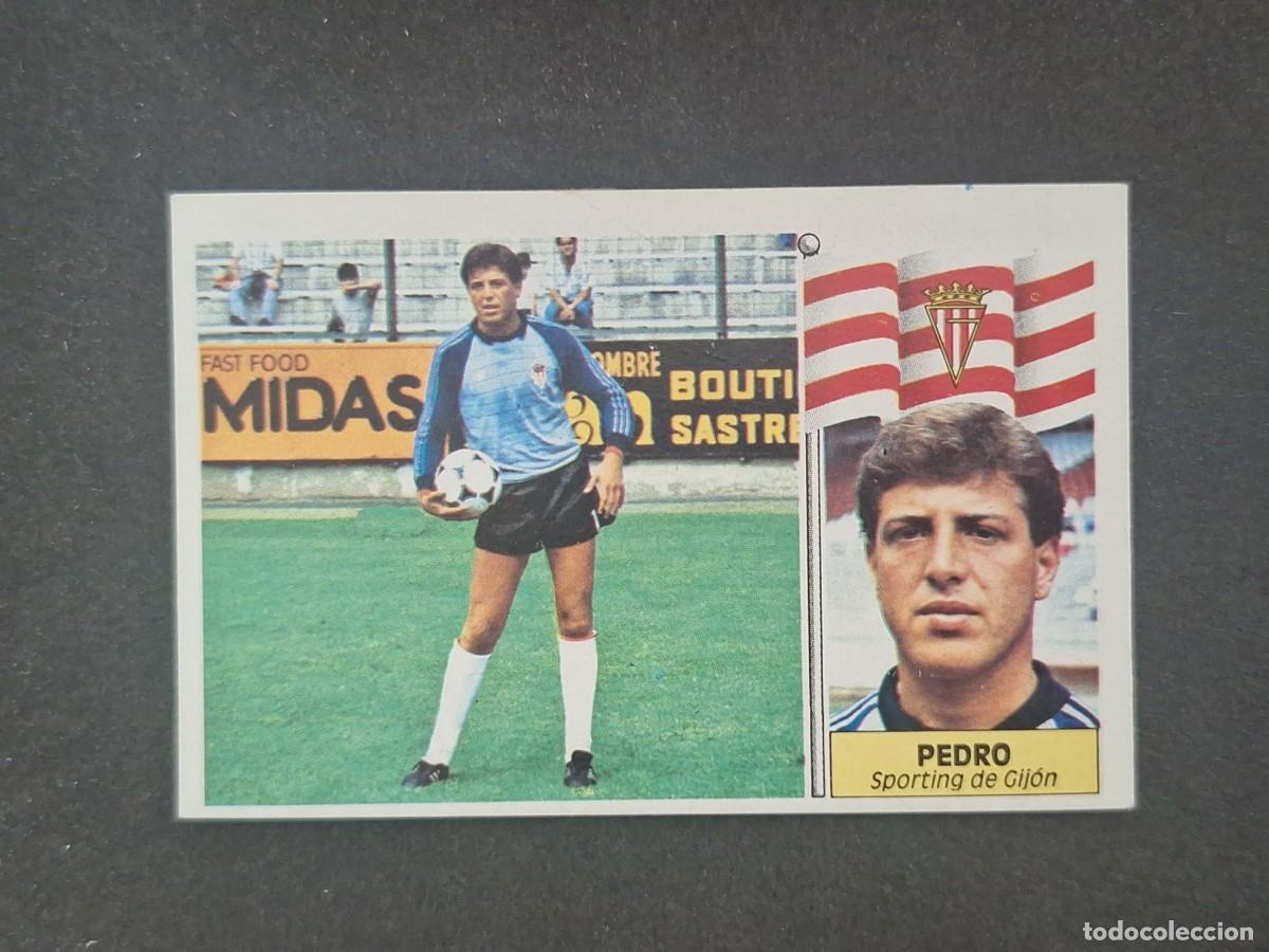 Cromos de f&uacute;tbol: L5 PEDRO SPORTING DE GIJON LIGA ESTE 1986 1987 86 87 DESPEGADO RECUPERADO