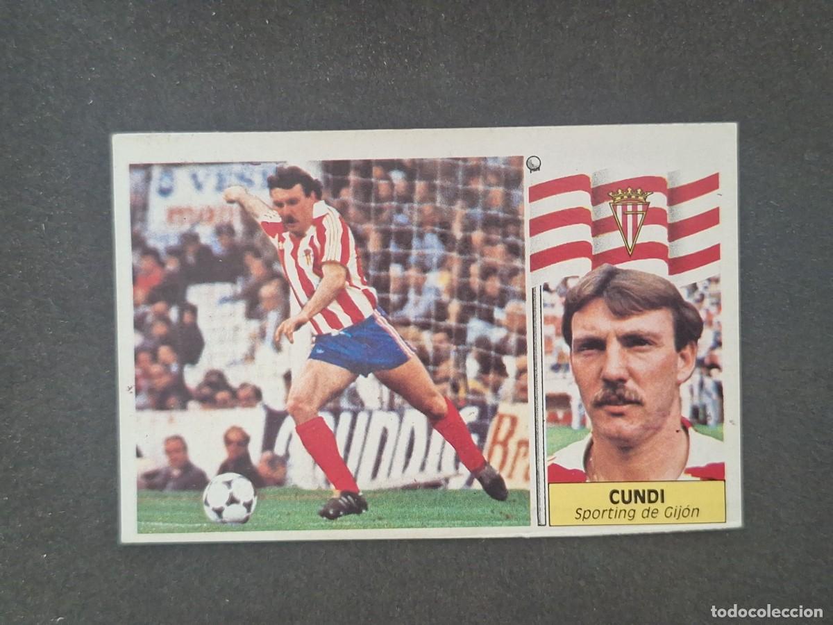 Cromos de f&uacute;tbol: L5 CUNDI SPORTING DE GIJON LIGA ESTE 1986 1987 86 87 DESPEGADO RECUPERADO