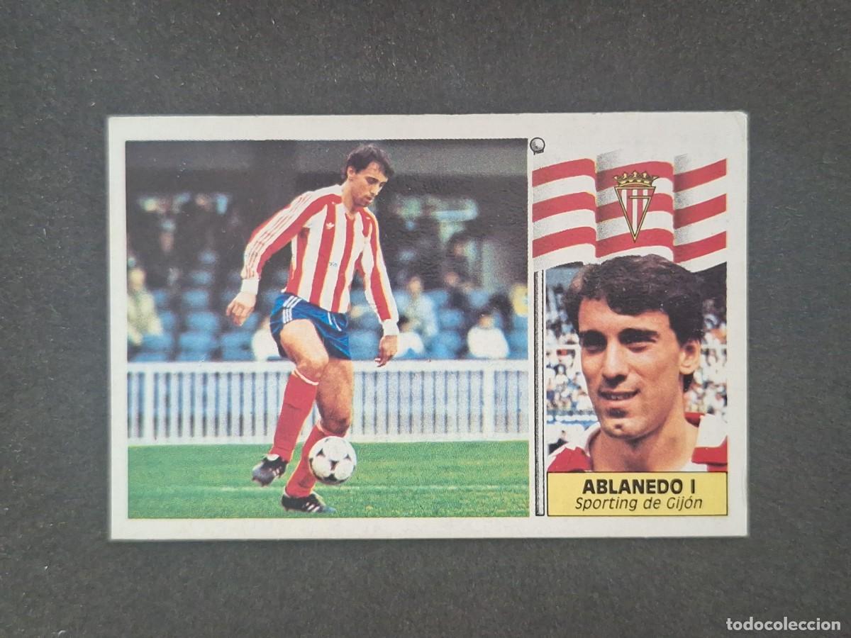 Cromos de f&uacute;tbol: L5 ABLANEDO I SPORTING DE GIJON LIGA ESTE 1986 1987 86 87 DESPEGADO RECUPERADO