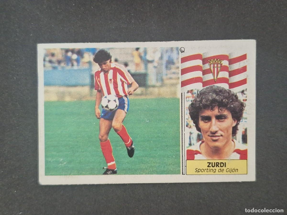 Cromos de f&uacute;tbol: L5 ZURDI SPORTING DE GIJON LIGA ESTE 1986 1987 86 87 DESPEGADO RECUPERADO