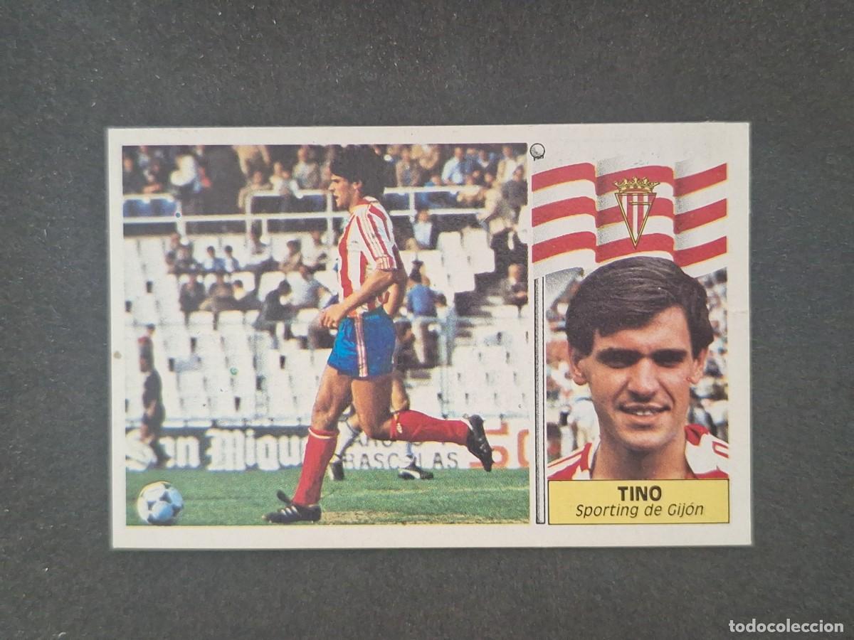 Cromos de f&uacute;tbol: L5 TINO SPORTING DE GIJON LIGA ESTE 1986 1987 86 87 DESPEGADO RECUPERADO