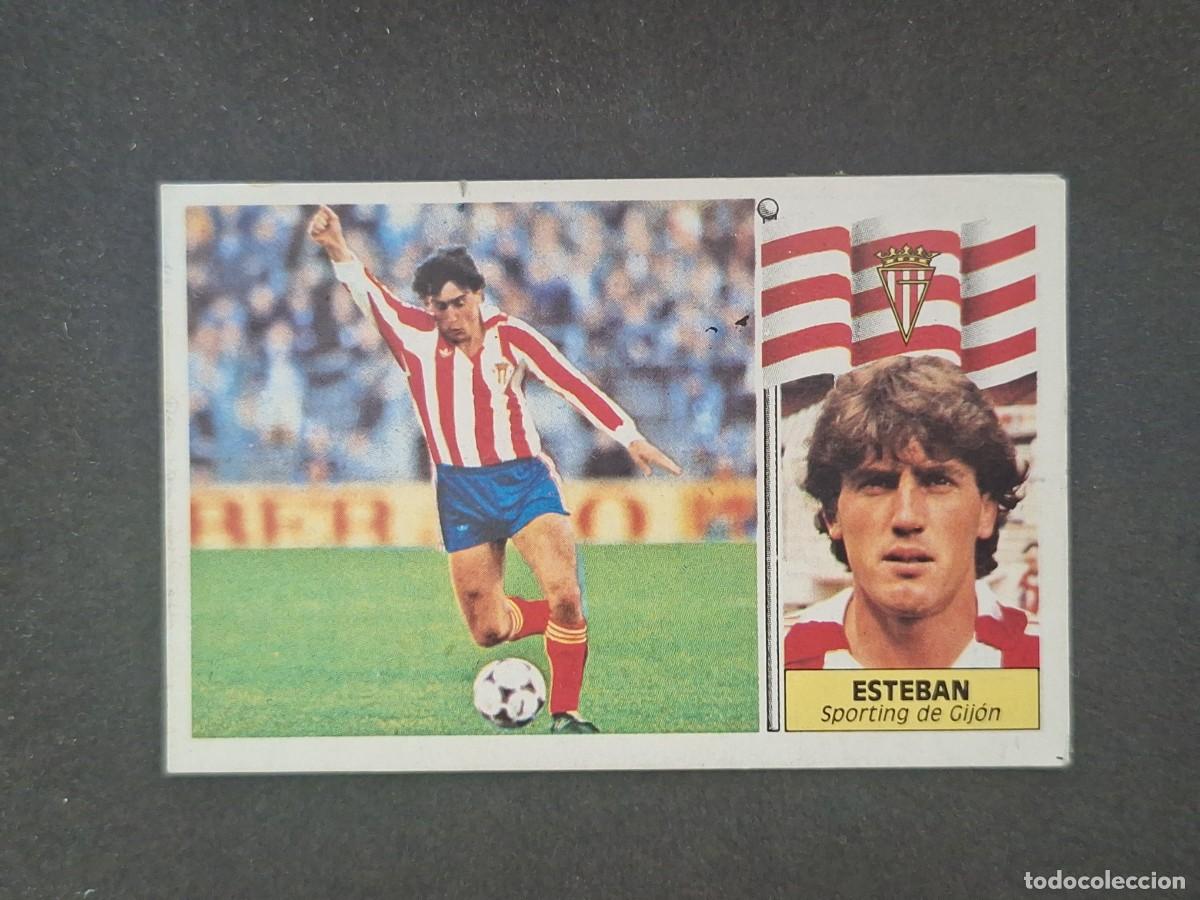 Cromos de f&uacute;tbol: L5 ESTEBAN SPORTING DE GIJON LIGA ESTE 1986 1987 86 87 DESPEGADO RECUPERADO