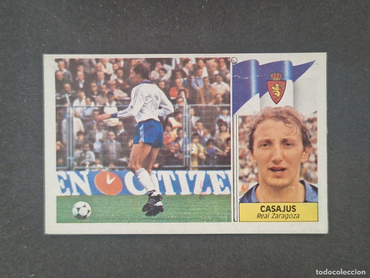 Cromos de f&uacute;tbol: L5 CASAJUS REAL ZARAGOZA LIGA ESTE 1986 1987 86 87 DESPEGADO RECUPERADO