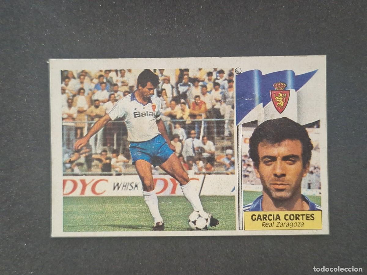 Cromos de f&uacute;tbol: L5 GARCIA CORTES REAL ZARAGOZA LIGA ESTE 1986 1987 86 87 DESPEGADO RECUPERADO