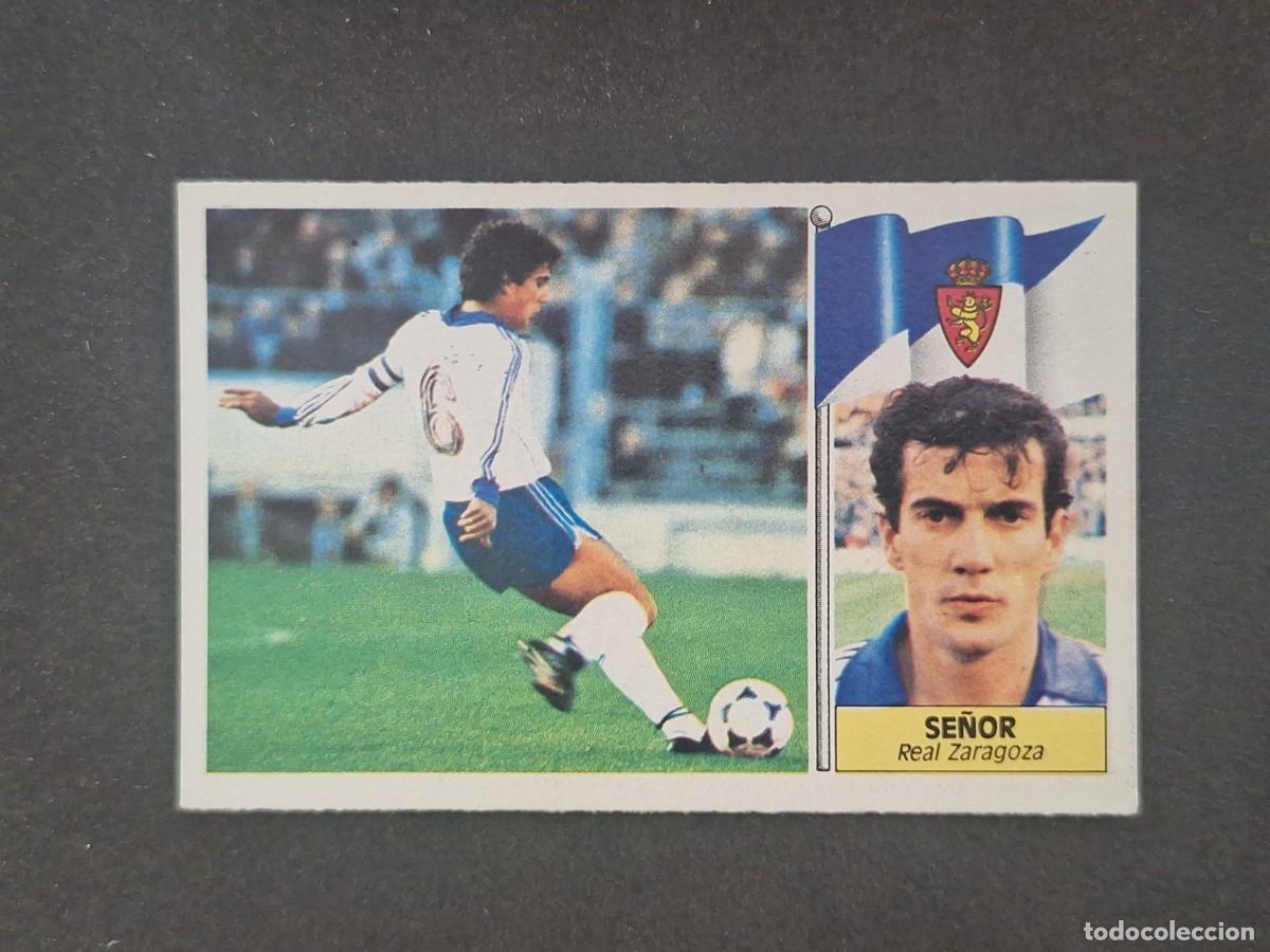 Cromos de f&uacute;tbol: L5 SE&Ntilde;OR REAL ZARAGOZA LIGA ESTE 1986 1987 86 87 DESPEGADO RECUPERADO