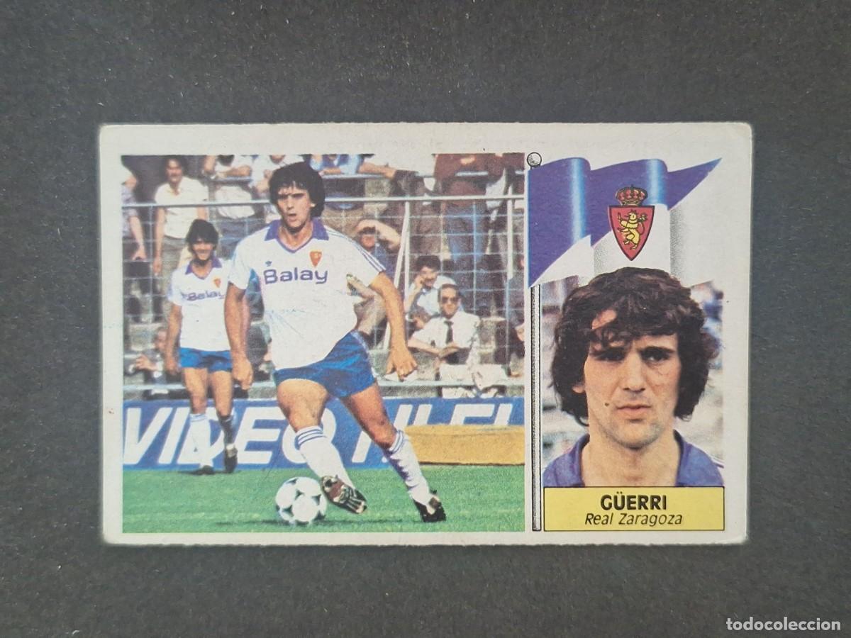 Cromos de f&uacute;tbol: L5 G&Uuml;ERRI REAL ZARAGOZA LIGA ESTE 1986 1987 86 87 DESPEGADO RECUPERADO