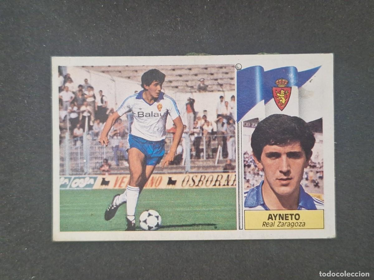 Cromos de f&uacute;tbol: L5 AYNETO REAL ZARAGOZA LIGA ESTE 1986 1987 86 87 DESPEGADO RECUPERADO