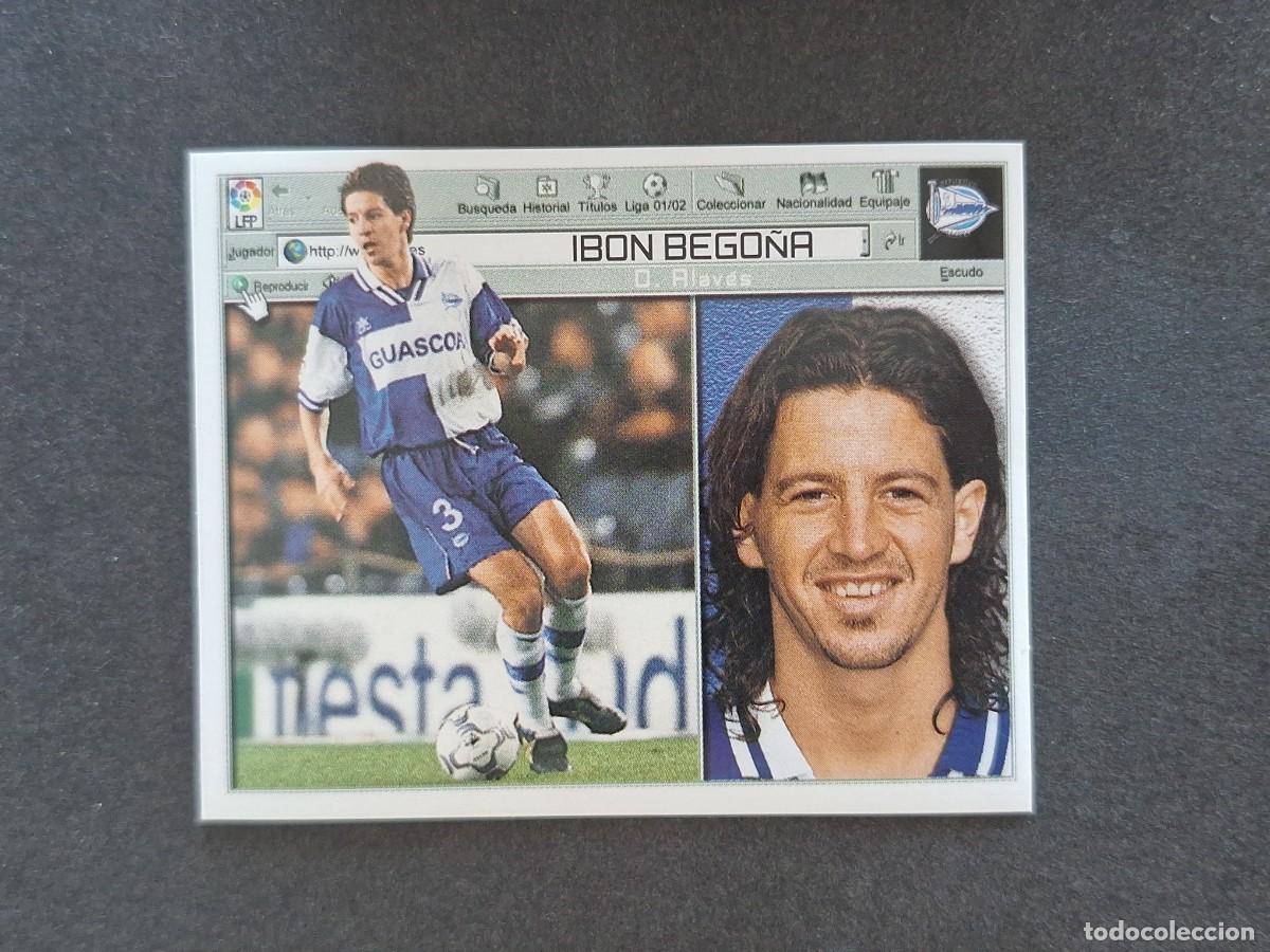 Cromos de f&uacute;tbol: L5 IBON BEGO&Ntilde;A DEPORTIVO ALAVES LIGA ESTE 2001 2002 01 02 NUNCA PEGADO SIN PEGAR