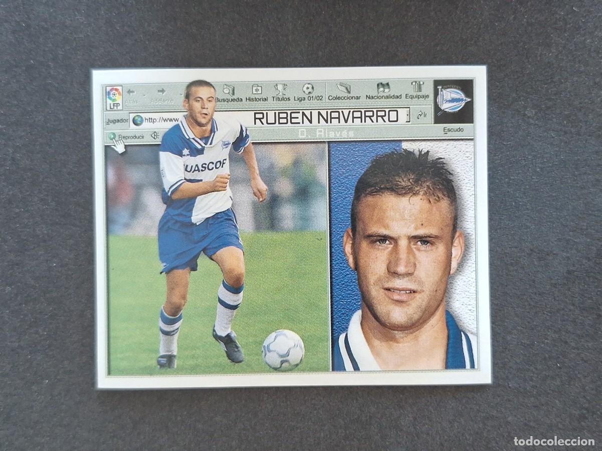 Cromos de f&uacute;tbol: L5 RUBEN NAVARRO DEPORTIVO ALAVES LIGA ESTE 2001 2002 01 02 NUNCA PEGADO SIN PEGAR