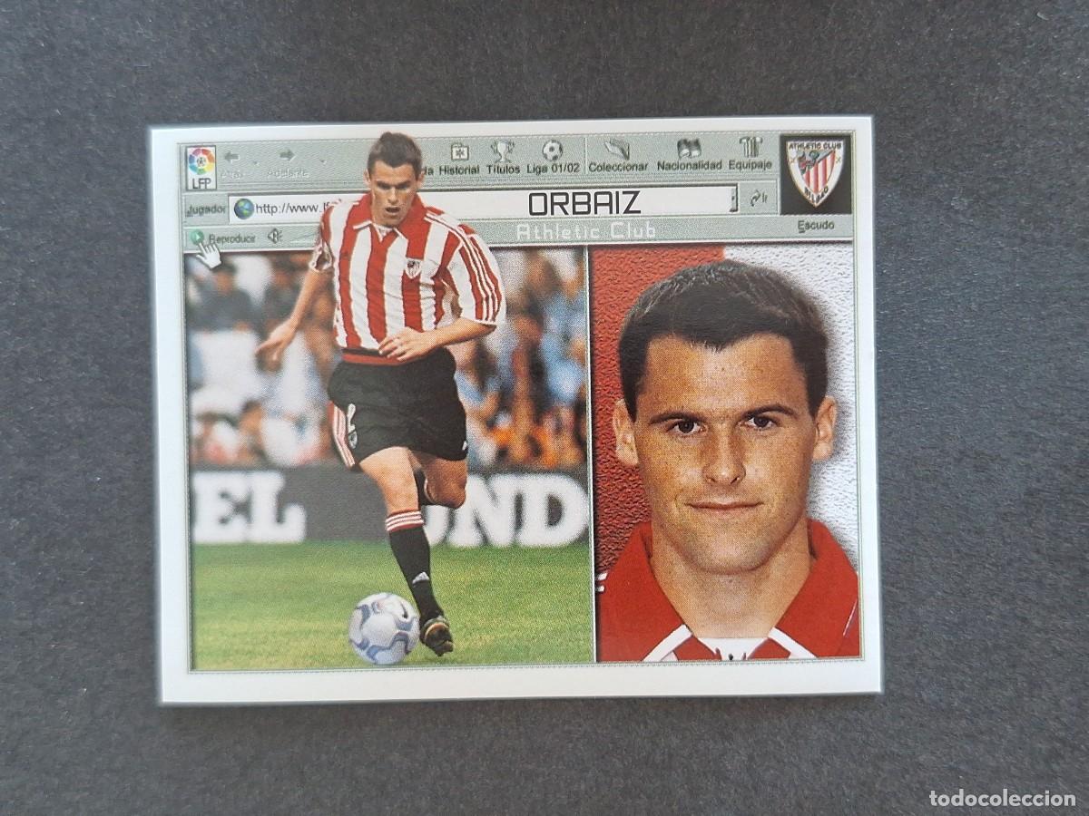 Cromos de f&uacute;tbol: L5 ORBAIZ ATHLETIC CLUB DE BILBAO LIGA ESTE 2001 2002 01 02 NUNCA PEGADO SIN PEGAR