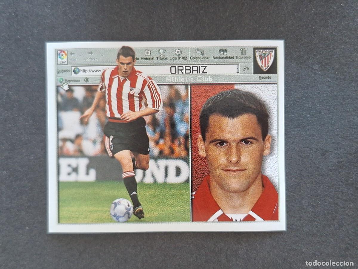 Cromos de f&uacute;tbol: L5 ORBAIZ ATHLETIC CLUB DE BILBAO LIGA ESTE 2001 2002 01 02 NUNCA PEGADO SIN PEGAR