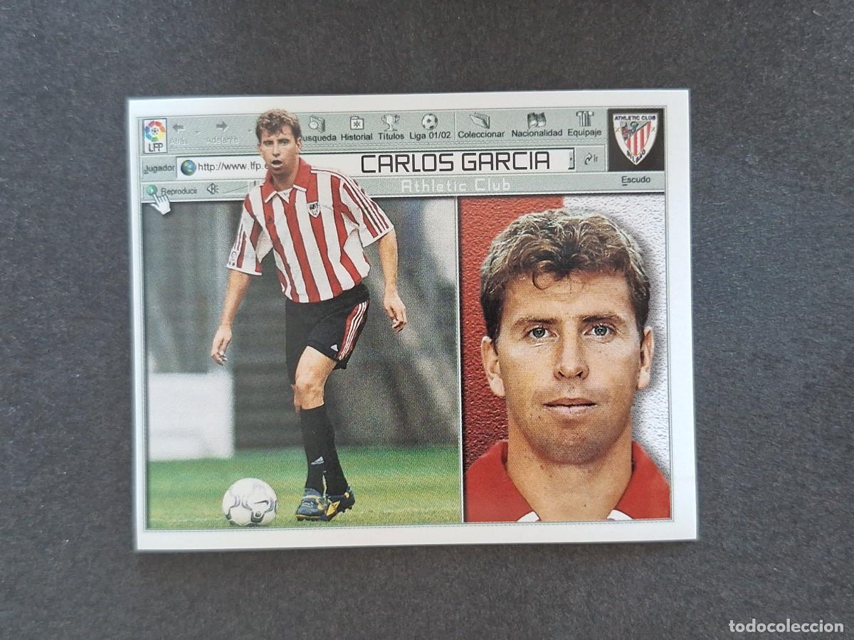 Cromos de f&uacute;tbol: L5 CARLOS GARCIA ATHLETIC CLUB DE BILBAO LIGA ESTE 2001 2002 01 02 NUNCA PEGADO SIN PEGAR