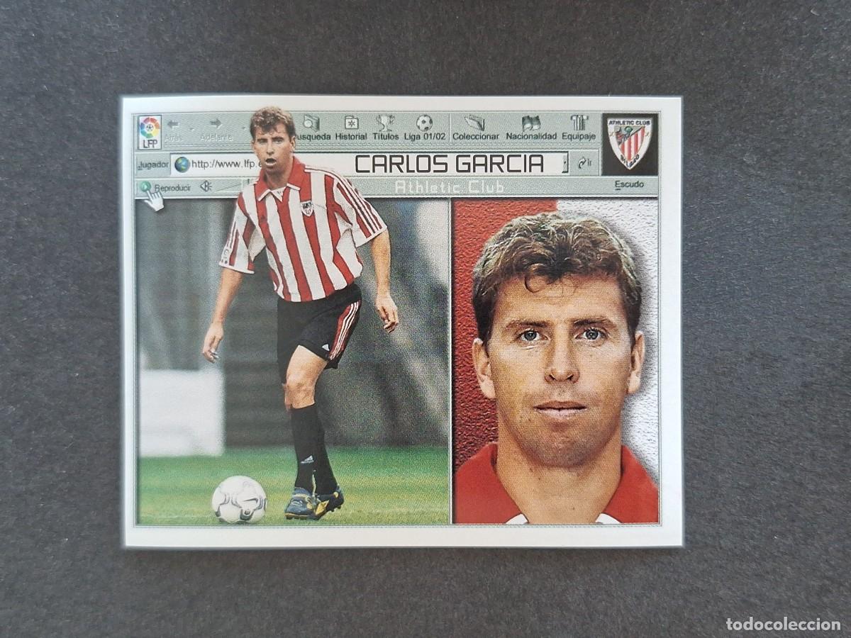 Cromos de f&uacute;tbol: L5 CARLOS GARCIA ATHLETIC CLUB DE BILBAO LIGA ESTE 2001 2002 01 02 NUNCA PEGADO SIN PEGAR