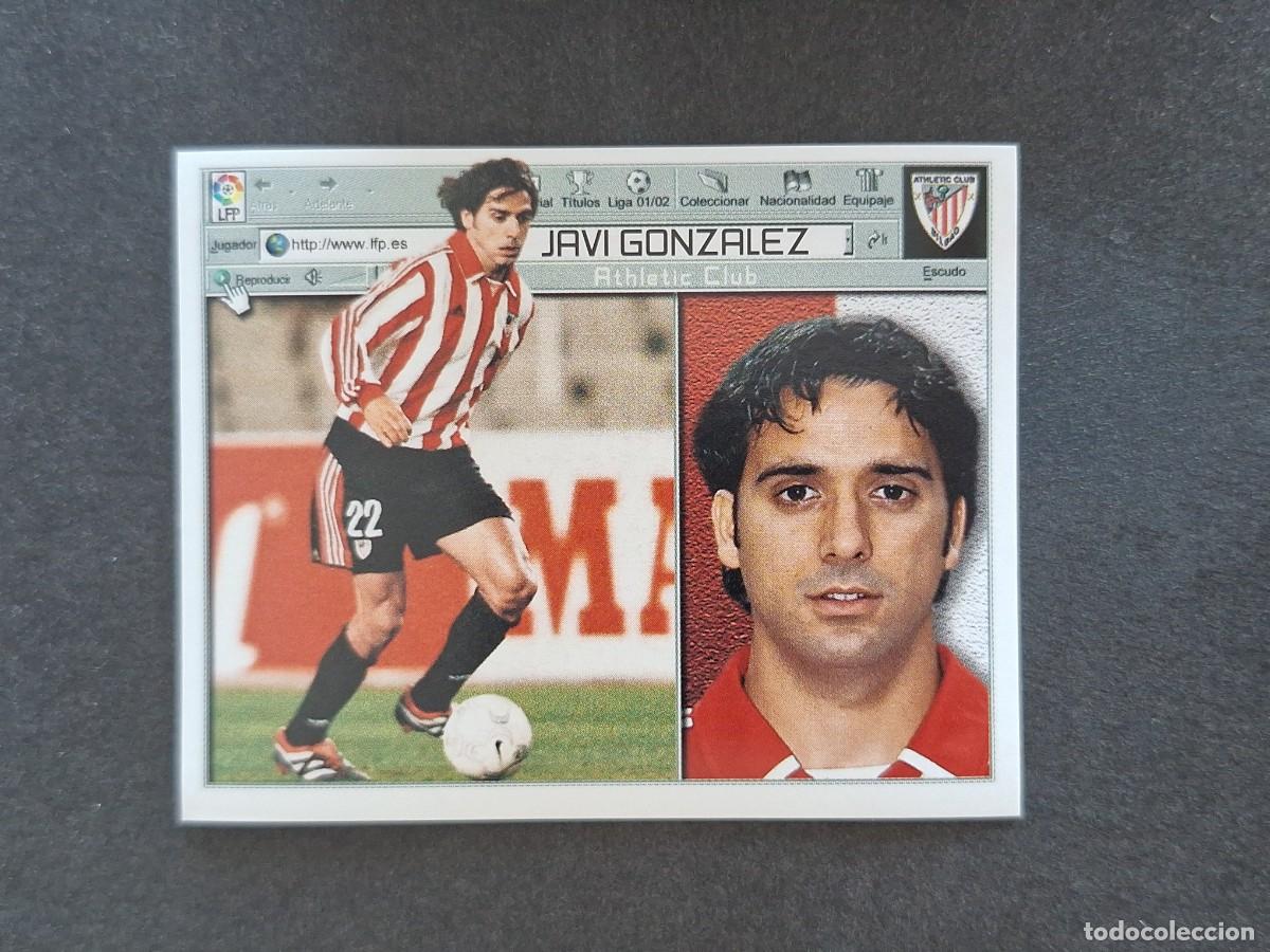 Cromos de f&uacute;tbol: L5 JAVI GONZALEZ ATHLETIC CLUB DE BILBAO LIGA ESTE 2001 2002 01 02 NUNCA PEGADO SIN PEGAR