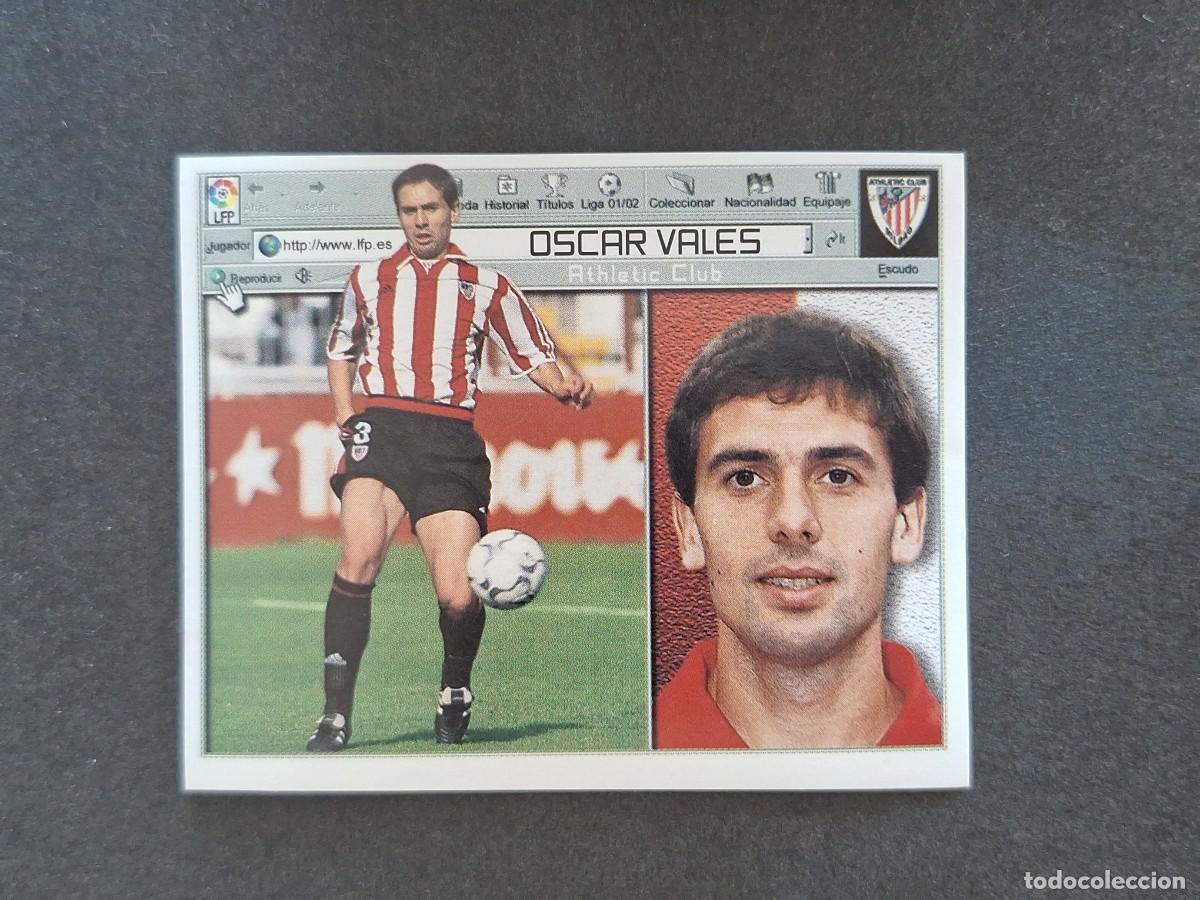 Cromos de f&uacute;tbol: L5 OSCAR VALES ATHLETIC CLUB DE BILBAO LIGA ESTE 2001 2002 01 02 NUNCA PEGADO SIN PEGAR