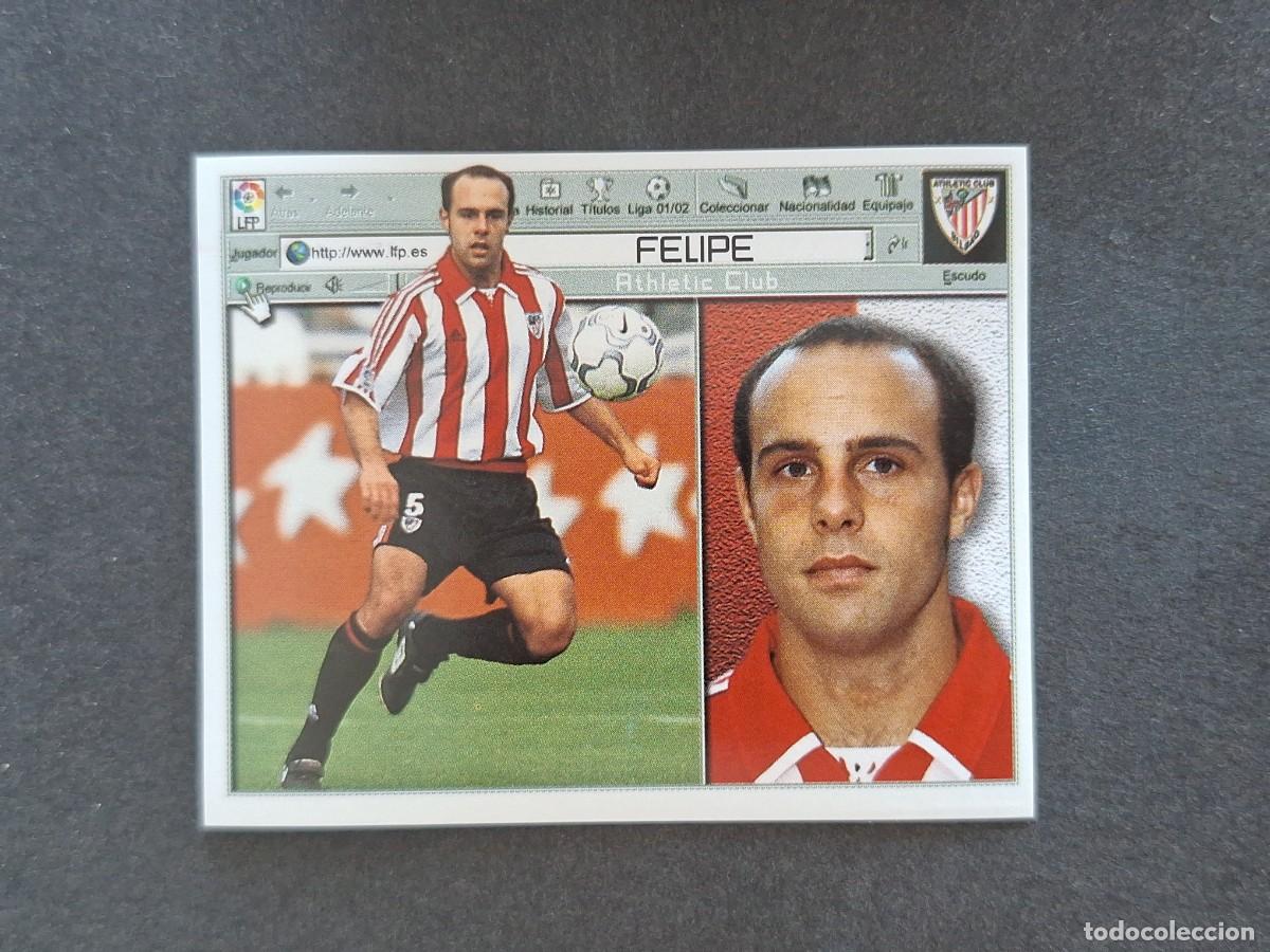 Cromos de f&uacute;tbol: L5 FELIPE ATHLETIC CLUB DE BILBAO LIGA ESTE 2001 2002 01 02 NUNCA PEGADO SIN PEGAR