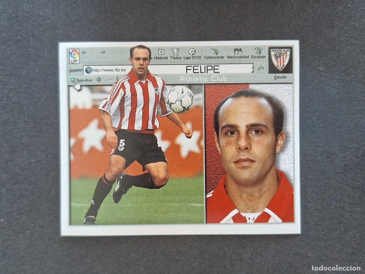 Cromos de f&uacute;tbol: L5 FELIPE ATHLETIC CLUB DE BILBAO LIGA ESTE 2001 2002 01 02 NUNCA PEGADO SIN PEGAR