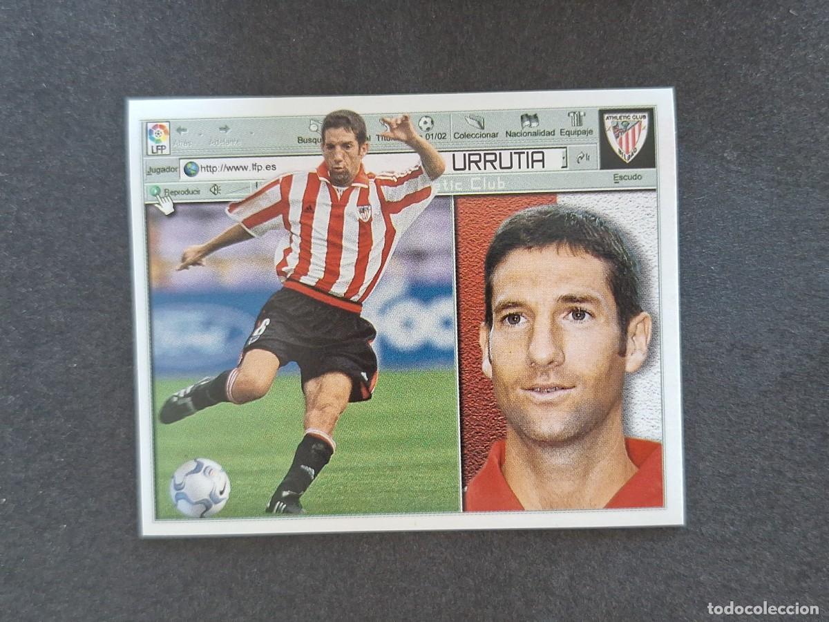 Cromos de f&uacute;tbol: L5 URRUTIA ATHLETIC CLUB DE BILBAO LIGA ESTE 2001 2002 01 02 NUNCA PEGADO SIN PEGAR