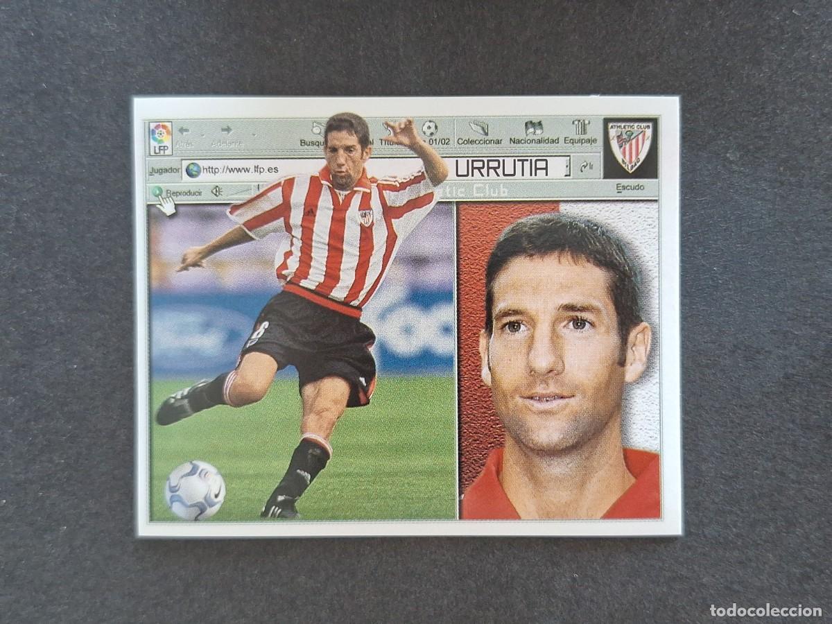 Cromos de f&uacute;tbol: L5 URRUTIA ATHLETIC CLUB DE BILBAO LIGA ESTE 2001 2002 01 02 NUNCA PEGADO SIN PEGAR
