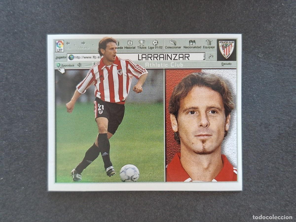 Cromos de f&uacute;tbol: L5 LARRAINZAR ATHLETIC CLUB DE BILBAO LIGA ESTE 2001 2002 01 02 NUNCA PEGADO SIN PEGAR