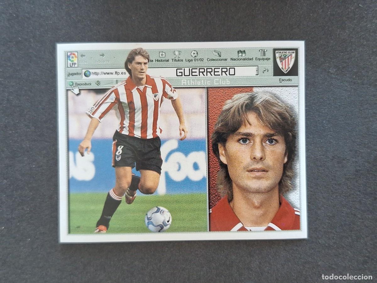 Cromos de f&uacute;tbol: L5 GUERRERO ATHLETIC CLUB DE BILBAO LIGA ESTE 2001 2002 01 02 NUNCA PEGADO SIN PEGAR