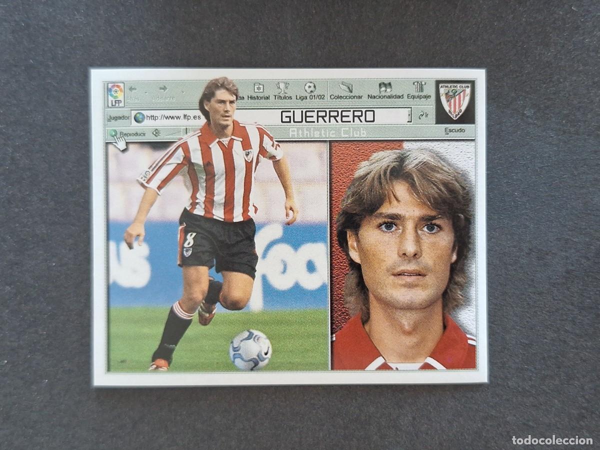 Cromos de f&uacute;tbol: L5 GUERRERO ATHLETIC CLUB DE BILBAO LIGA ESTE 2001 2002 01 02 NUNCA PEGADO SIN PEGAR
