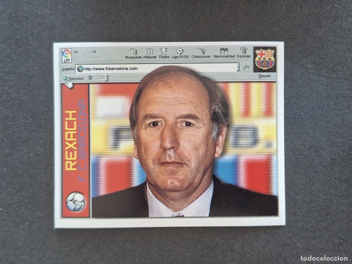 Football Stickers: L5 REXACH ENTRENADOR F. C. BARCELONA LIGA ESTE 2001 2002 01 02 NUNCA PEGADO SIN PEGAR