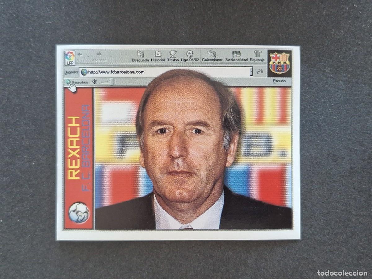 Football Stickers: L5 REXACH ENTRENADOR F. C. BARCELONA LIGA ESTE 2001 2002 01 02 NUNCA PEGADO SIN PEGAR