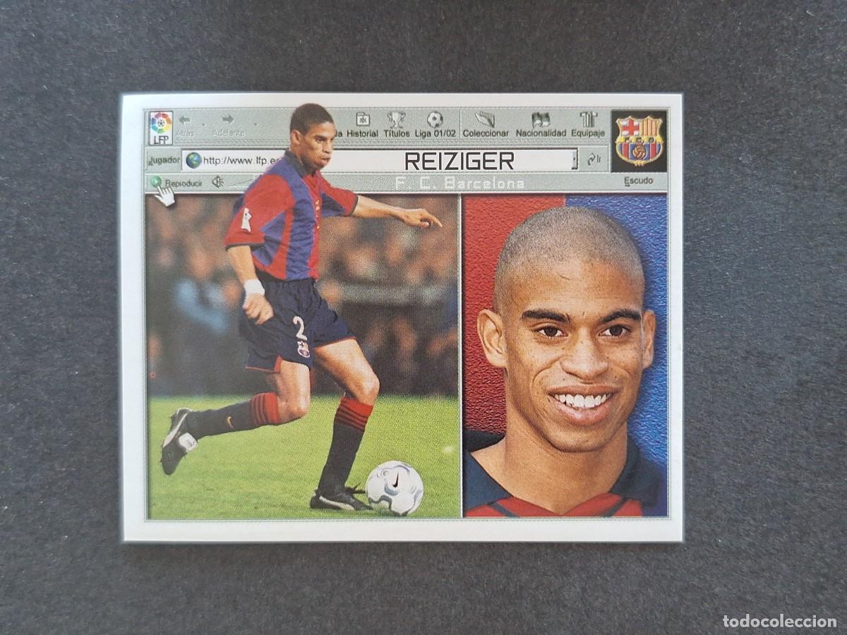 Cromos de f&uacute;tbol: L5 REIZIGER F. C. BARCELONA LIGA ESTE 2001 2002 01 02 NUNCA PEGADO SIN PEGAR