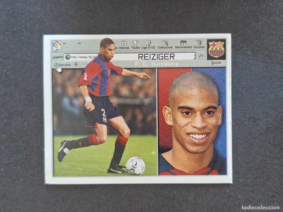 Cromos de f&uacute;tbol: L5 REIZIGER F. C. BARCELONA LIGA ESTE 2001 2002 01 02 NUNCA PEGADO SIN PEGAR